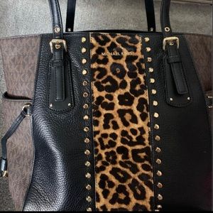 Large Michael Kors Leopard Bag